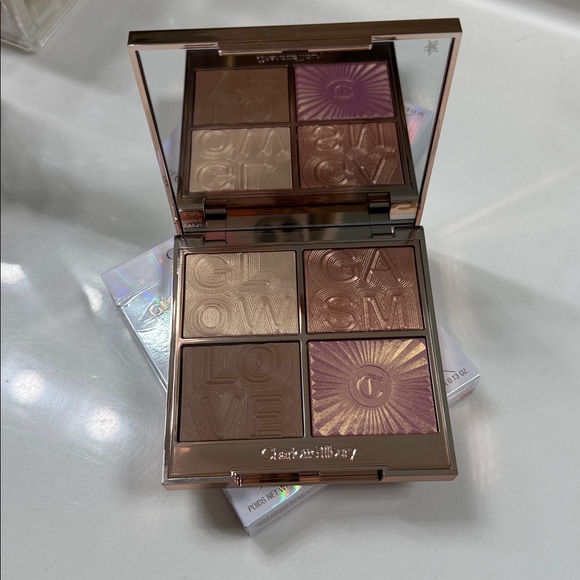 CHARLOTTE TILBURY Glowgasm Face Palette Lightgasm Light/MedRadiant Highlighter - Picture 7 of 7